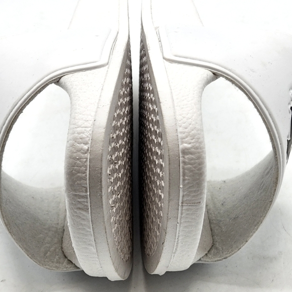 Roberto Cavalli Women Logo Pool Slides Sandals In White Size 6 - Picture 9 of 16